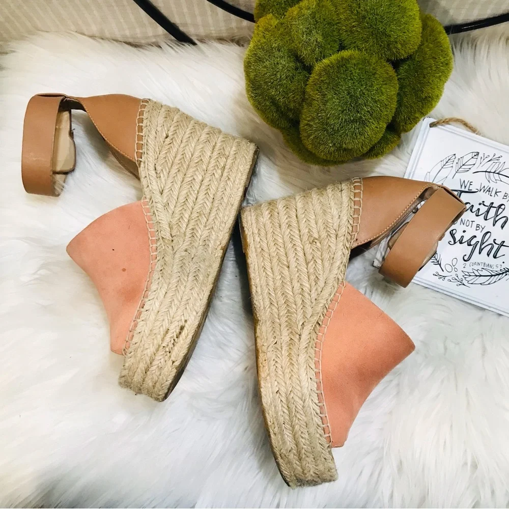 MARC FISHER LTD💥“Adalyn” Espadrilles Wedge Sandal Size 7.5M